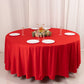 108" Red Scuba Round Tablecloth, Wrinkle Free Polyester Tablecloth
