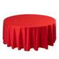 108" Red Scuba Round Tablecloth, Wrinkle Free Polyester Tablecloth