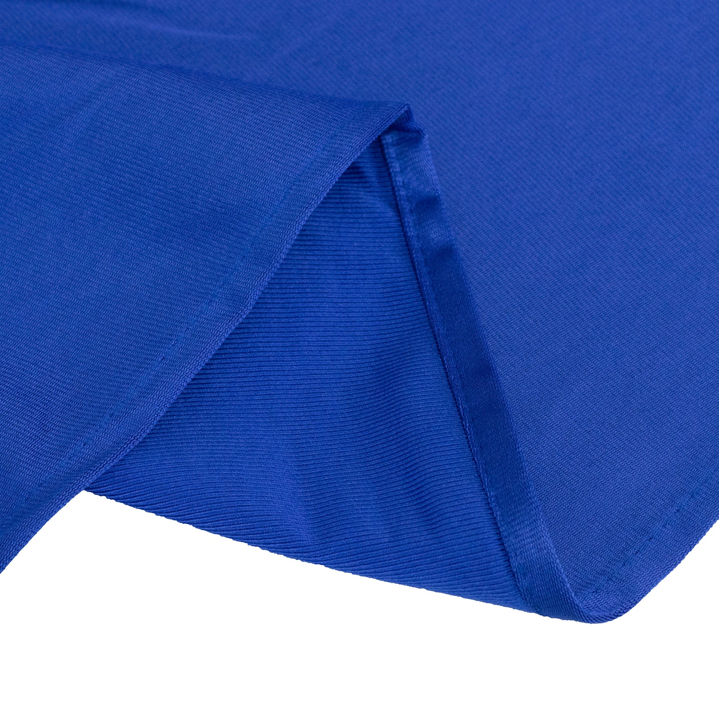 108" Royal Blue Scuba Round Tablecloth, Wrinkle Free Polyester Tablecloth