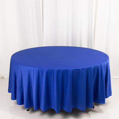 108" Royal Blue Premium Scuba Fabric Table Cloth