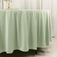 108" Sage Green Scuba Round Tablecloth, Wrinkle Free Polyester Tablecloth
