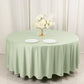 108" Sage Green Scuba Round Tablecloth, Wrinkle Free Polyester Tablecloth