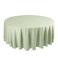 108" Sage Green Scuba Round Tablecloth, Wrinkle Free Polyester Tablecloth