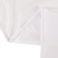 108" White Scuba Round Tablecloth, Wrinkle Free Polyester Tablecloth