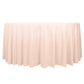 120" Blush Scuba Wrinkle Free Round Tablecloth, Seamless Scuba Polyester Tablecloth