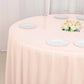 120" Blush Scuba Wrinkle Free Round Tablecloth, Seamless Scuba Polyester Tablecloth