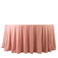 Scuba Round 120" Tablecloth Dusty Rose - Wrinkle Free & Stain Resistant Seamless Table Cover
