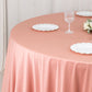Scuba Round 120" Tablecloth Dusty Rose - Wrinkle Free & Stain Resistant Seamless Table Cover