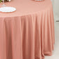 Scuba Round 120" Tablecloth Dusty Rose - Wrinkle Free & Stain Resistant Seamless Table Cover