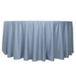 120" Dusty Blue Scuba Wrinkle Free Round Tablecloth, Seamless Scuba Polyester Tablecloth