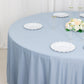 120" Dusty Blue Scuba Wrinkle Free Round Tablecloth, Seamless Scuba Polyester Tablecloth