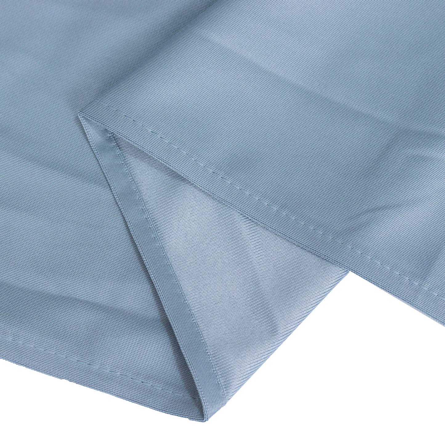 120" Dusty Blue Premium Scuba Wrinkle Free Round Tablecloth, Seamless Scuba Polyester Tablecloth