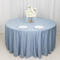 120" Dusty Blue Scuba Wrinkle Free Round Tablecloth, Seamless Scuba Polyester Tablecloth