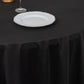120" Black Scuba Wrinkle Free Round Tablecloth, Seamless Scuba Polyester Tablecloth