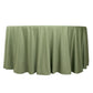 120" Dusty Sage Green Scuba Wrinkle Free Round Tablecloth, Seamless Scuba Polyester Tablecloth