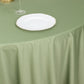 120" Dusty Sage Green Scuba Wrinkle Free Round Tablecloth, Seamless Scuba Polyester Tablecloth