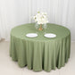 120" Dusty Sage Green Scuba Wrinkle Free Round Tablecloth, Seamless Scuba Polyester Tablecloth
