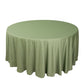 120" Dusty Sage Green Scuba Wrinkle Free Round Tablecloth, Seamless Scuba Polyester Tablecloth