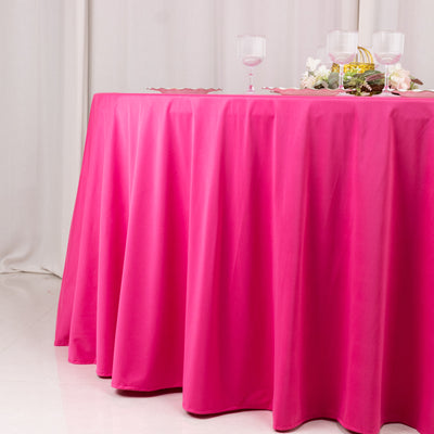 Décor Ideas with Fuchsia Scuba Round Tablecloths