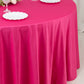 Scuba Round 120" Tablecloth Fuchsia - Wrinkle Free & Stain Resistant Seamless Table Cover