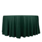 120" Hunter Emerald Green Scuba Wrinkle Free Round Tablecloth, Seamless Scuba Polyester Tablecloth