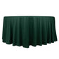 120" Hunter Emerald Green Scuba Wrinkle Free Round Tablecloth, Seamless Scuba Polyester Tablecloth