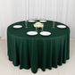 120" Hunter Emerald Green Scuba Wrinkle Free Round Tablecloth, Seamless Scuba Polyester Tablecloth