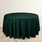 120" Hunter Emerald Green Scuba Wrinkle Free Round Tablecloth, Seamless Scuba Polyester Tablecloth