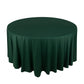 120" Hunter Emerald Green Scuba Wrinkle Free Round Tablecloth, Seamless Scuba Polyester Tablecloth