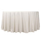 120" Ivory Scuba Wrinkle Free Round Tablecloth, Seamless Scuba Polyester Tablecloth