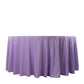 120" Lavender Scuba Wrinkle Free Round Tablecloth, Lilac Seamless Scuba Polyester Tablecloth for 5 Foot Table With Floor-Length Drop