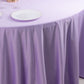 120" Lavender Scuba Wrinkle Free Round Tablecloth, Lilac Seamless Scuba Polyester Tablecloth for 5 Foot Table With Floor-Length Drop