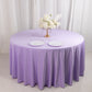 120" Lavender Scuba Wrinkle Free Round Tablecloth, Lilac Seamless Scuba Polyester Tablecloth for 5 Foot Table With Floor-Length Drop