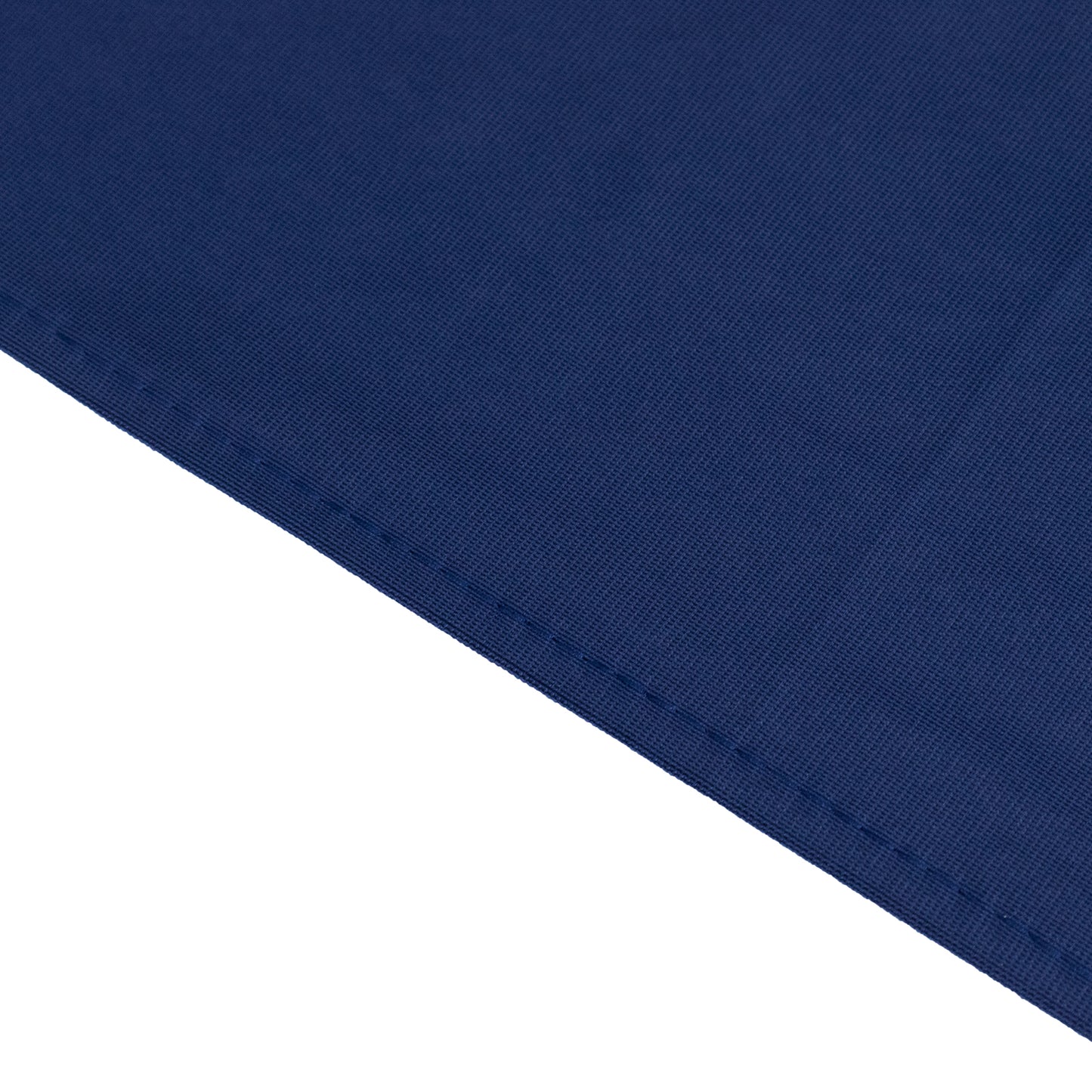 120" Navy Blue Premium Scuba Wrinkle Free Round Tablecloth, Seamless Scuba Polyester Tablecloth