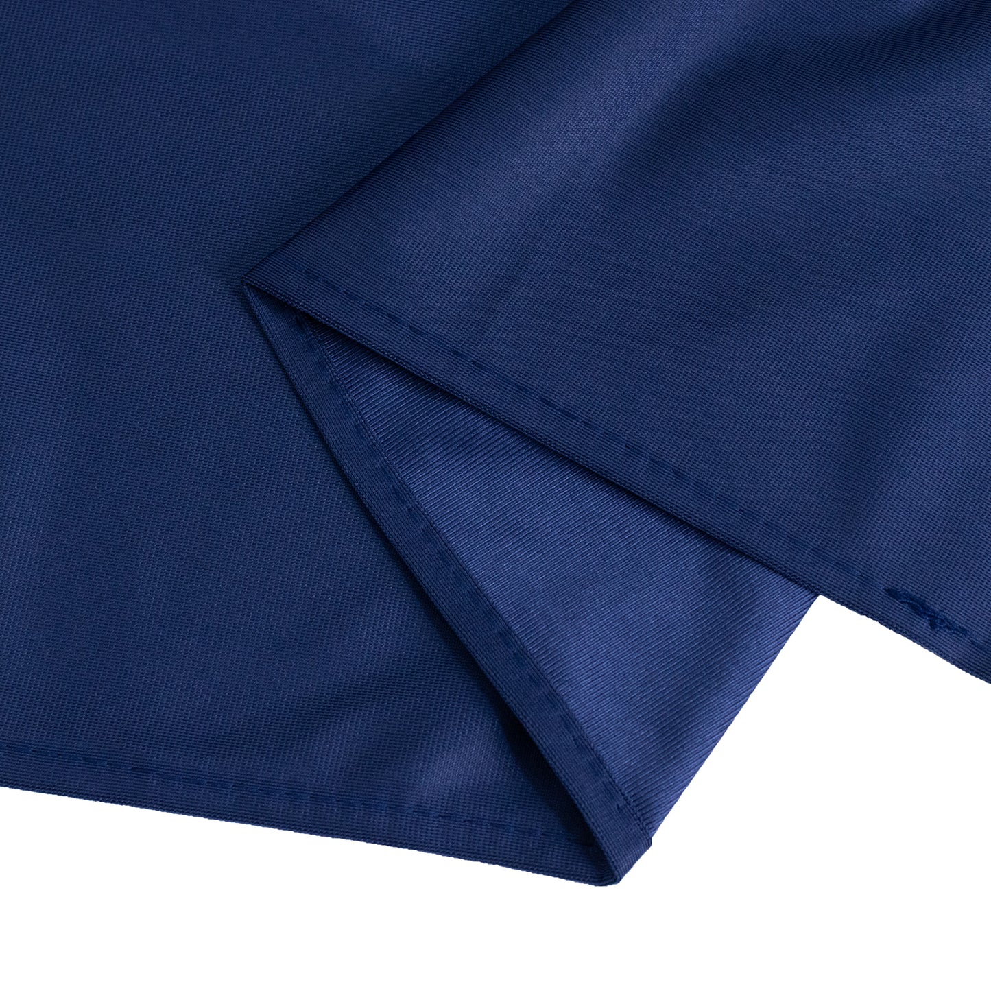 120" Navy Blue Premium Scuba Wrinkle Free Round Tablecloth, Seamless Scuba Polyester Tablecloth