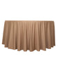 120" Nude Scuba Wrinkle Free Round Tablecloth, Seamless Scuba Polyester Tablecloth