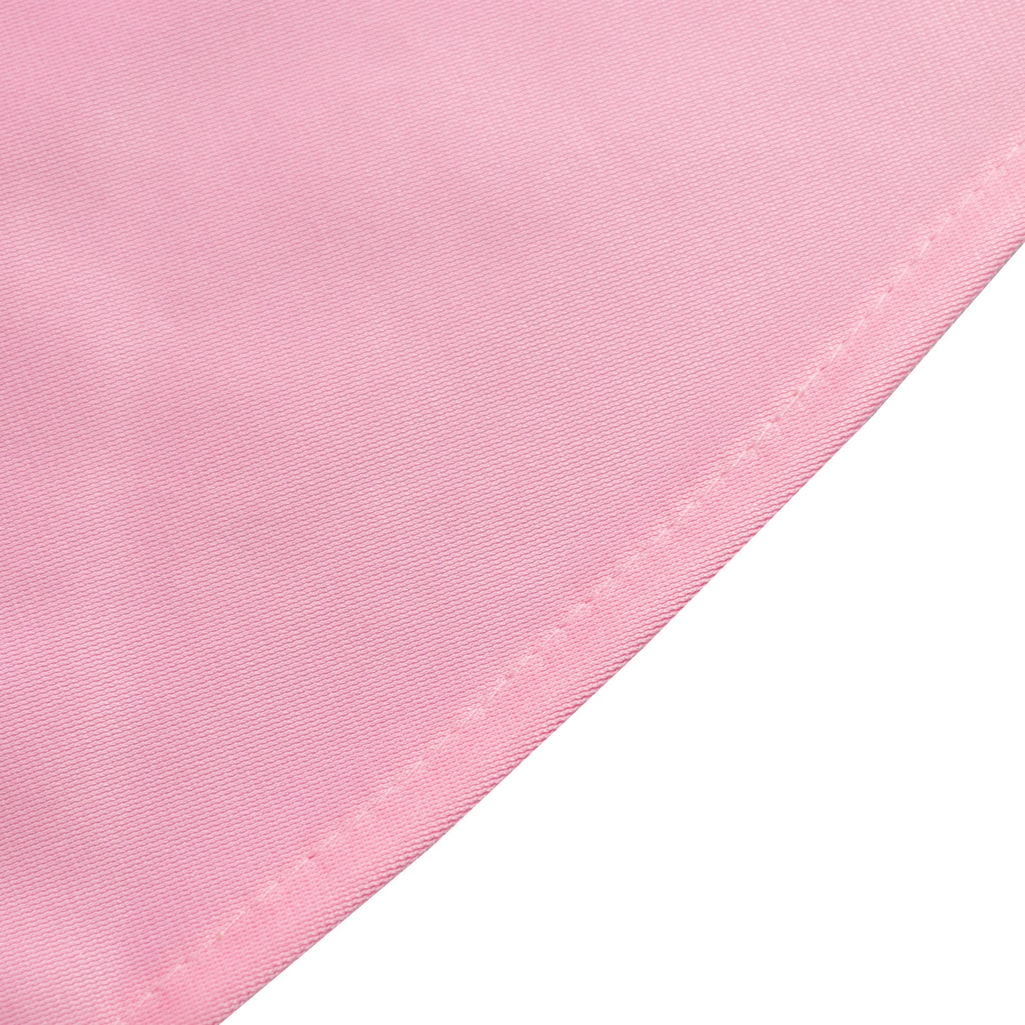 120" Pink Scuba Wrinkle Free Round Tablecloth, Seamless Scuba Polyester Tablecloth for 5 Foot Table With Floor-Length Drop