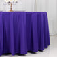 120" Purple Scuba Wrinkle Free Round Tablecloth, Seamless Scuba Polyester Tablecloth