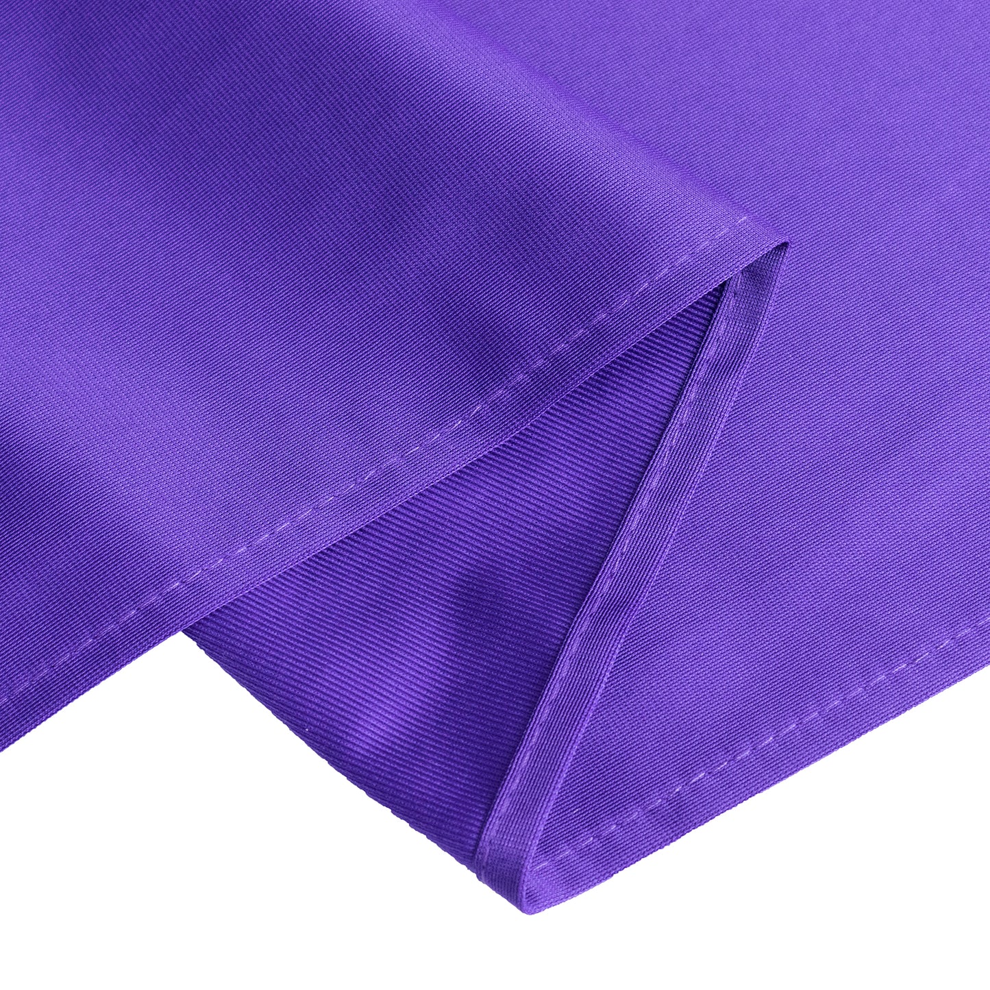 120" Purple Premium Scuba Wrinkle Free Round Tablecloth, Seamless Scuba Polyester Tablecloth