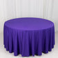 120" Purple Scuba Wrinkle Free Round Tablecloth, Seamless Scuba Polyester Tablecloth