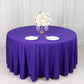 120" Purple Scuba Wrinkle Free Round Tablecloth, Seamless Scuba Polyester Tablecloth