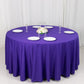 120" Purple Scuba Wrinkle Free Round Tablecloth, Seamless Scuba Polyester Tablecloth