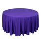120" Purple Scuba Wrinkle Free Round Tablecloth, Seamless Scuba Polyester Tablecloth