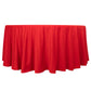 120" Red Scuba Wrinkle Free Round Tablecloth, Seamless Scuba Polyester Tablecloth