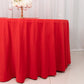 120" Red Scuba Wrinkle Free Round Tablecloth, Seamless Scuba Polyester Tablecloth