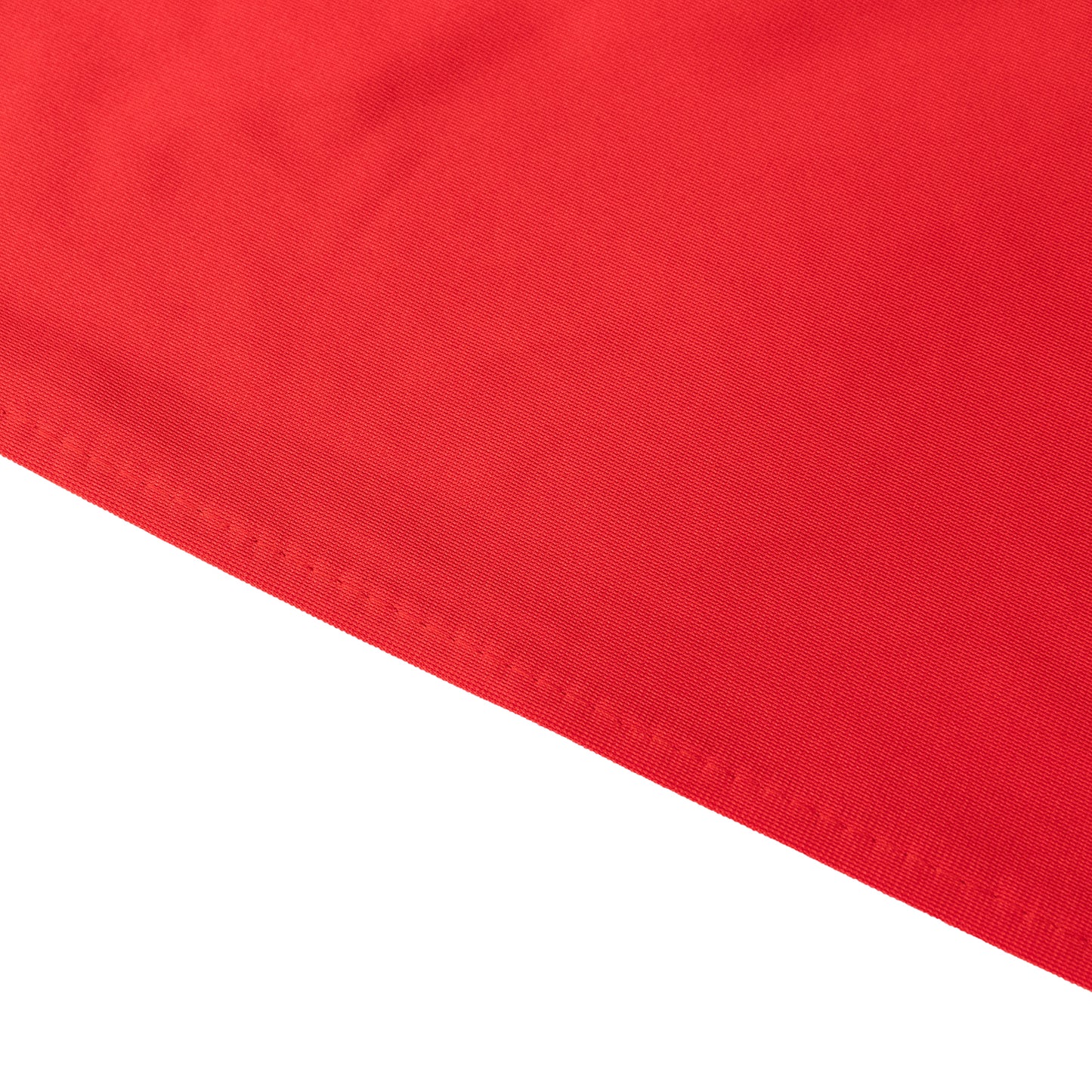 120" Red Premium Scuba Wrinkle Free Round Tablecloth, Seamless Scuba Polyester Tablecloth