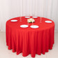 120" Red Scuba Wrinkle Free Round Tablecloth, Seamless Scuba Polyester Tablecloth