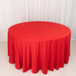 120" Red Scuba Wrinkle Free Round Tablecloth, Seamless Scuba Polyester Tablecloth