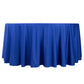 120" Royal Blue Scuba Wrinkle Free Round Tablecloth, Seamless Scuba Polyester Tablecloth