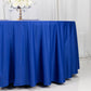 120" Royal Blue Scuba Wrinkle Free Round Tablecloth, Seamless Scuba Polyester Tablecloth